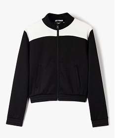 GEMO Sweat zippé avec col montant spécial sport fille noir standard