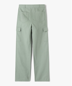 pantalon cargo straight en coton fille vert pantalonsE840101_3