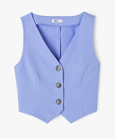 GEMO Gilet de costume sans manches fille Violet