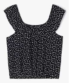 GEMO Blouse sans manches coupe courte fille Noir