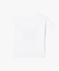 tee-shirt a manches courtes avec motif stitch fille - disney blancE845201_3