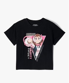 tee-shirt a manches courtes coupe ample fille - my hero academia noir tee-shirtsE845701_1