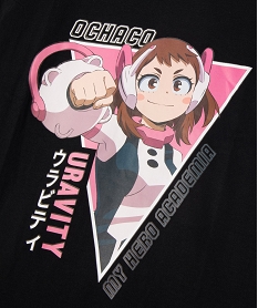 tee-shirt a manches courtes coupe ample fille - my hero academia noir tee-shirtsE845701_2