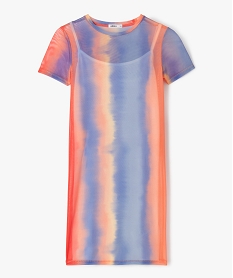 GEMO Robe en tulle avec doublure intégrée fille Imprimé