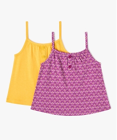 debardeur a fines bretelles bebe fille (lot de 2) violet debardeursE851301_1