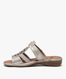 mules femme confort a scratch dessus perles fantaisie gris mules et sabotsE853701_3