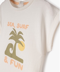 tee-shirt avec motif estival bebe garcon beige debardeursE856401_2