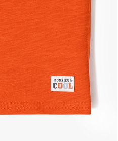 tee-shirt avec motif estival bebe garcon orange debardeursE856501_4