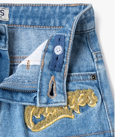 bermuda en jean a poches cargo et motif garcon - camps united grisE856701_4