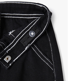 bermuda en jean colore a poche laterale garcon noirE857001_2