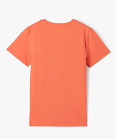 tee-shirt manches courtes a motif en sequins reversibles garcon orange tee-shirtsE857901_3