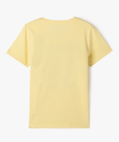 tee-shirt manches courtes a motif en sequins reversibles garcon jaune tee-shirtsE858001_4
