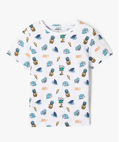 GEMO Tee-shirt à manches courtes avec motif été garçon Imprimé