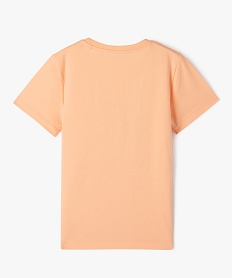 tee-shirt a manches courtes avec motif ete garcon orangeE858801_3