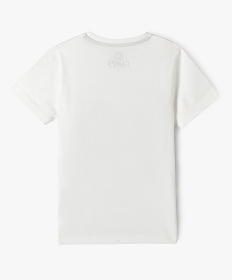 tee-shirt manches courtes en coton imprime garcon - camps united beigeE858901_3