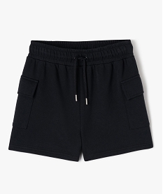 GEMO Short en maille ample avec poches à rabat fille noir standard