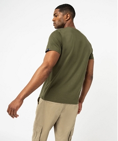 tee-shirt manches courtes imprime homme - roadsign vert tee-shirtsE871101_3