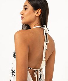 robe longue a fines bretelles et dos nu femme beigeE871701_2