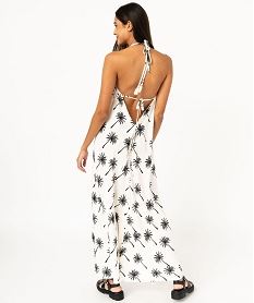 robe longue a fines bretelles et dos nu femme beigeE871701_3