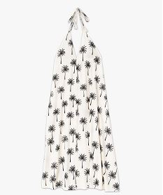 robe longue a fines bretelles et dos nu femme beigeE871701_4