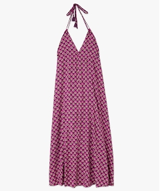 robe longue a fines bretelles et dos nu femme rose robesE871801_4