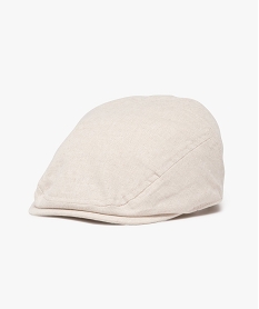 GEMO Casquette gavroche en lin et coton bébé garçon blanc chine