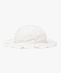 GEMO Chapeau bob avec broderies anglaises bébé fille blanc standard