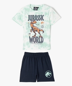 GEMO Pyjashort bicolore avec motif dinosaure garçon - Jurassic World Vert