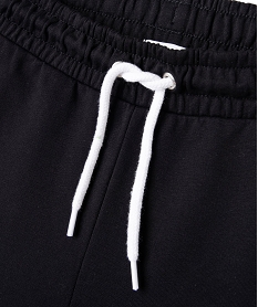 short en maille avec biais contrastants fille noir standard shortsE874201_2