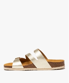 mules metallisees avec brides a boucle femme - valentina baldano dore sandales plates et nu-piedsE875401_3