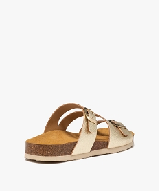 mules metallisees avec brides a boucle femme - valentina baldano dore sandales plates et nu-piedsE875401_4