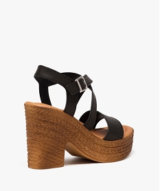 sandales femme a talon plateforme et semelle texturee noir standard sandales a talonE876001_4