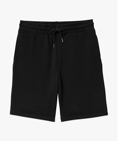 bermuda en maille avec ceinture ajustable homme noir standard shorts et bermudasE876601_4