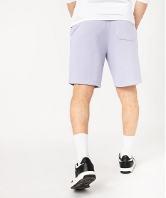 bermuda en maille avec ceinture ajustable homme violet shorts et bermudasE876701_3