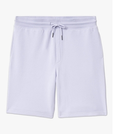 bermuda en maille avec ceinture ajustable homme violet shorts et bermudasE876701_4