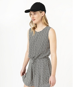 GEMO Blouse sans manches en maille fluide femme Imprimé