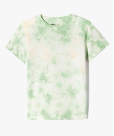 GEMO Tee-shirt manches courtes tie-and-dye garçon Vert