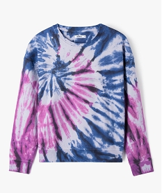 sweat molletonne effet tie and dye fille imprime sweatsE880501_1