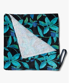 serviette de plage en velours eponge avec elastique femme bleu standard autres accessoiresE882401_2
