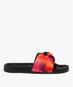 GEMO Mules de piscine femme à bandeau avec tissu drapé - Maui and Sons Multicolore