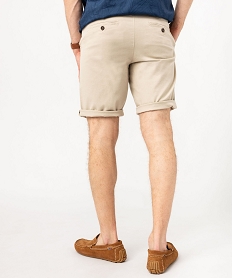 bermuda chino en twill de coton stretch homme beige shorts et bermudasE892901_3