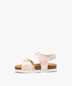 sandales bebe fille imprimees a double scratch blanc sandales et nu-piedsE895201_3