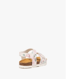 sandales bebe fille imprimees a double scratch blanc sandales et nu-piedsE895201_4