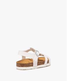 sandales fille vernies avec bride centrale a paillettes et bride cheville a boucle blanc standardE900401_4