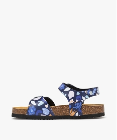 sandales fille a motifs avec brides a boucle bleuE901701_3
