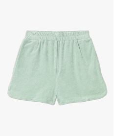 short ample en eponge femme vert shortsE902801_4