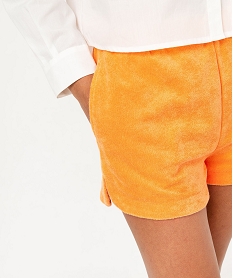 short ample en eponge femme orange shortsE902901_2