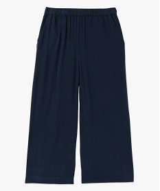pantacourt large en lyocell et viscose femme grande taille navy pantalonsE903101_4