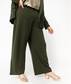 pantalon large femme grande taille vert pantalons largesE903401_2