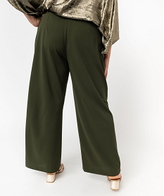 pantalon large femme grande taille vert pantalons largesE903401_3